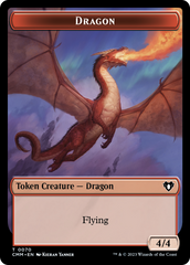 Dragon // Kor Ally Double-Sided Token [Commander Masters Tokens] | Good Games North