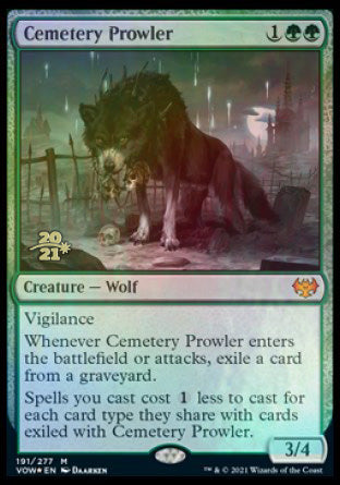 Cemetery Prowler [Innistrad: Crimson Vow Prerelease Promos] | Good Games North
