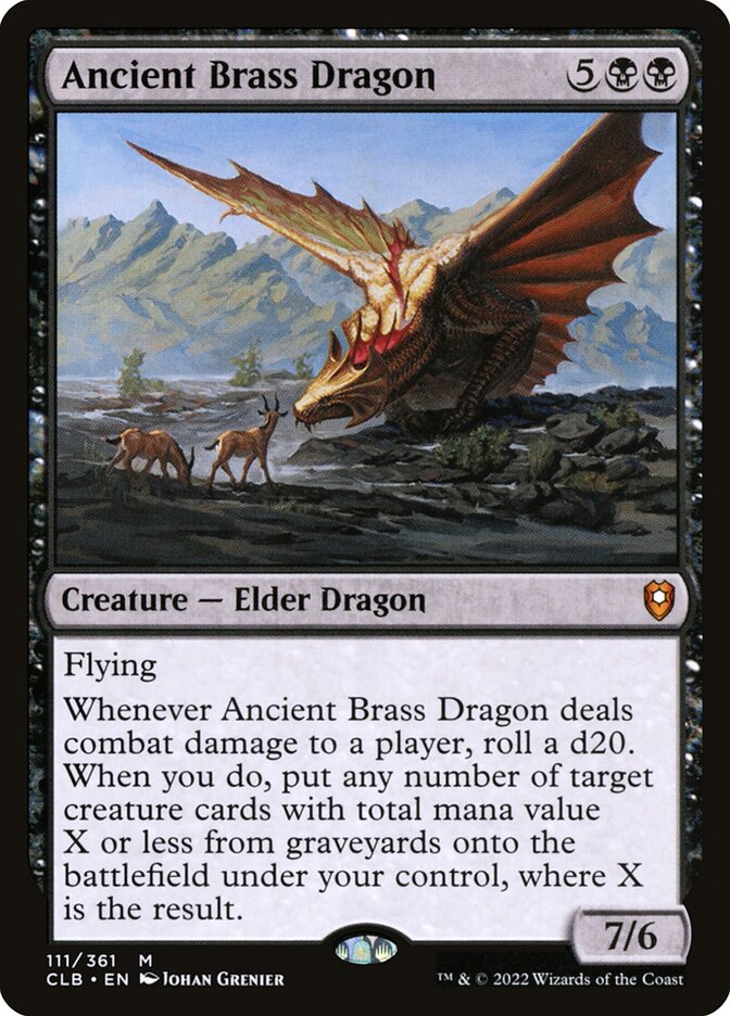 Ancient Brass Dragon (Commander Legends: Battle for Baldur's Gate)  - Foil | Good Games North
