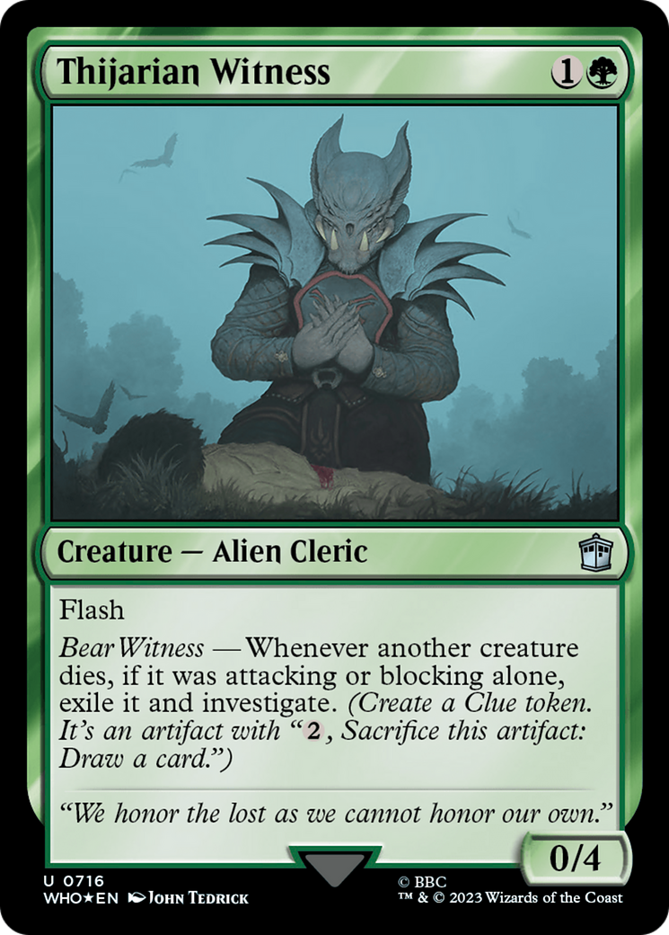 Thijarian Witness (Surge Foil) [Doctor Who] | Good Games North