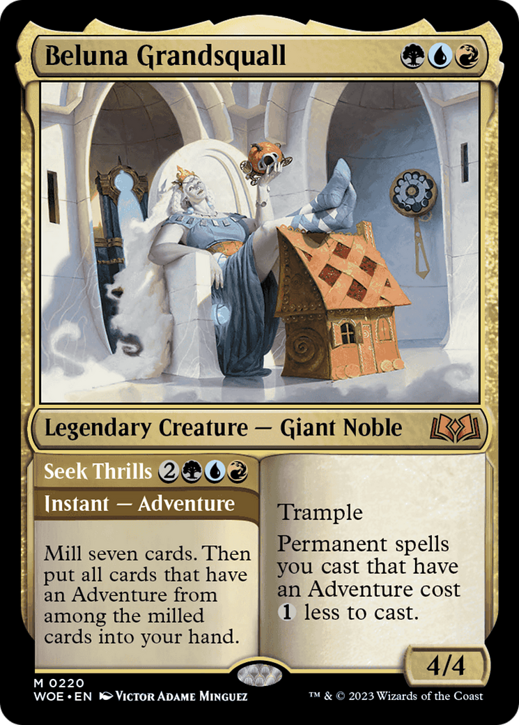 Beluna Grandsquall // Seek Thrills [Wilds of Eldraine] | Good Games North