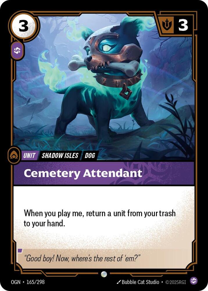 Cemetery Attendant (Origins)  - Foil | Good Games North
