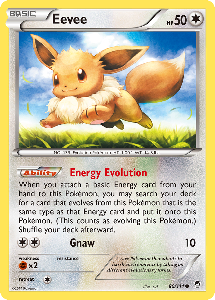 Eevee (80/111) [XY: Furious Fists] | Good Games North