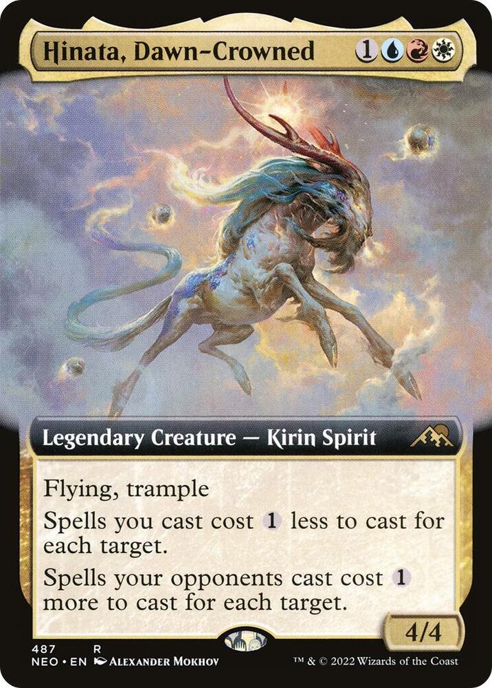 Hinata Dawn Crowned Extended Art (Kamigawa: Neon Dynasty)  - Foil | Good Games North
