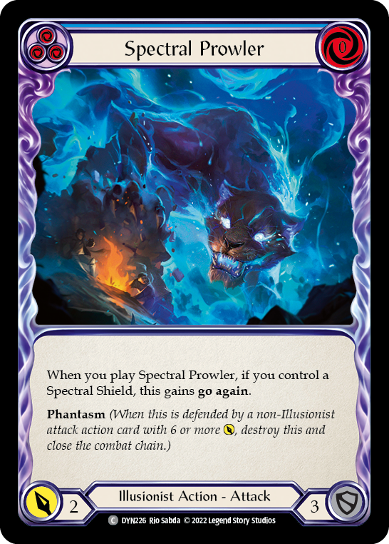 Spectral Prowler (Blue) [DYN226] (Dynasty)  Rainbow Foil | Good Games North