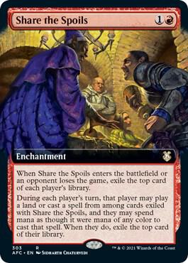 Share the Spoils Extended Art 303/62 (Commander: Adventures in the Forgotten Realms)  | Good Games North