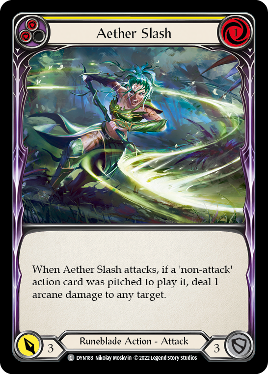 Aether Slash (Yellow) [DYN183] (Dynasty) | Good Games North