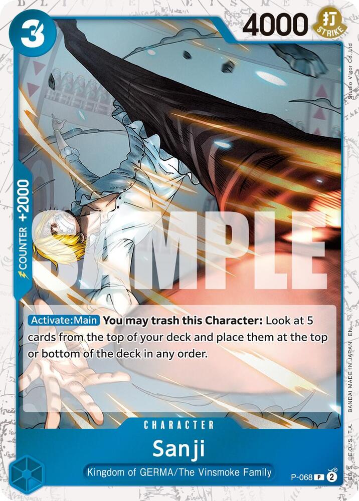 Sanji P-068 (Premium Booster -The Best- Vol. 2)  - Pirate Foil | Good Games North