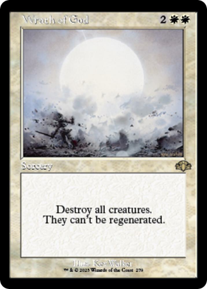 Wrath of God Retro Frame (Dominaria Remastered)  - Foil | Good Games North