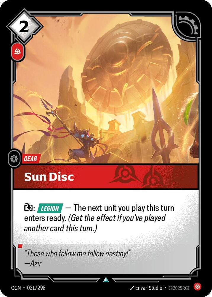 Sun Disc 021/298 (Origins)  - Foil | Good Games North