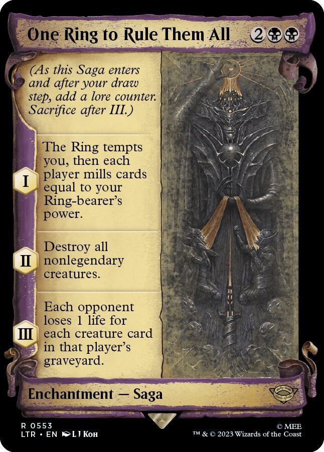 One Ring to Rule Them All 553/281 (Universes Beyond: The Lord of the Rings: Tales of Middle-earth)  - Showcase Scroll | Good Games North