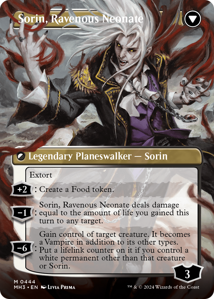 Sorin of House Markov // Sorin, Ravenous Neonate (Borderless) [Modern Horizons 3] | Good Games North