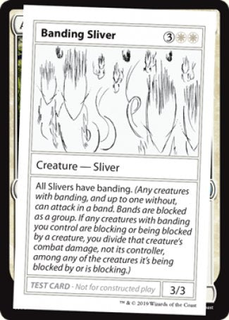 Banding Sliver (2021 Edition) [Mystery Booster Playtest Cards] | Good Games North