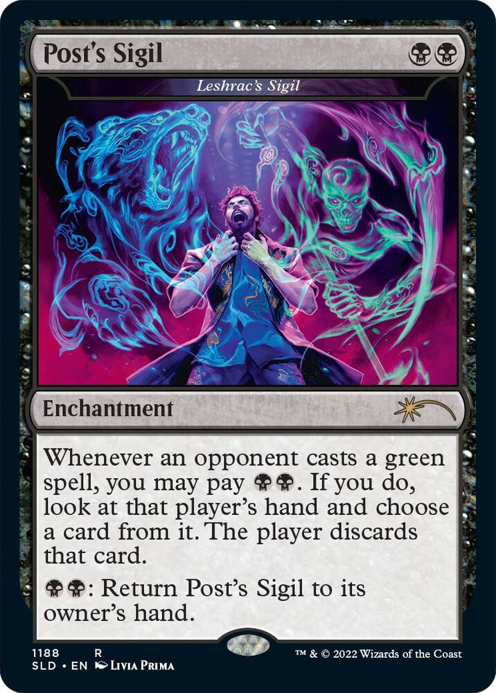 Posts Sigil Leshracs Sigil Post Malone (Secret Lair Drop Series)  - Foil | Good Games North