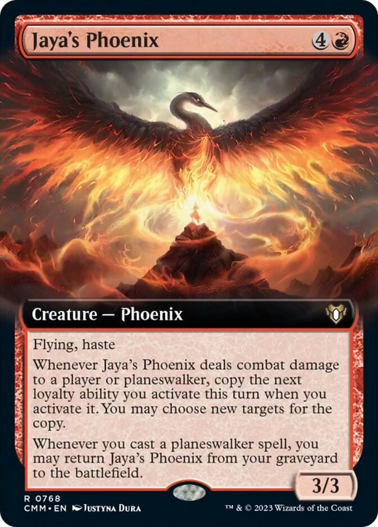 Jaya's Phoenix (Extended Art) [Commander Masters] | Good Games North