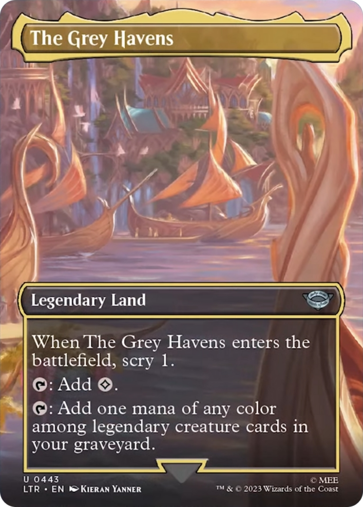 The Grey Havens (Borderless Alternate Art) [The Lord of the Rings: Tales of Middle-Earth] | Good Games North