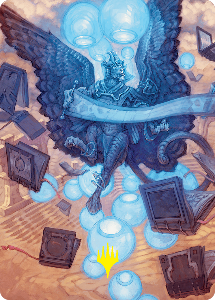 Sphinx of Forgotten Lore Art Card (33/54) (Gold-Stamped Signature) [Foundations Art Series] | Good Games North