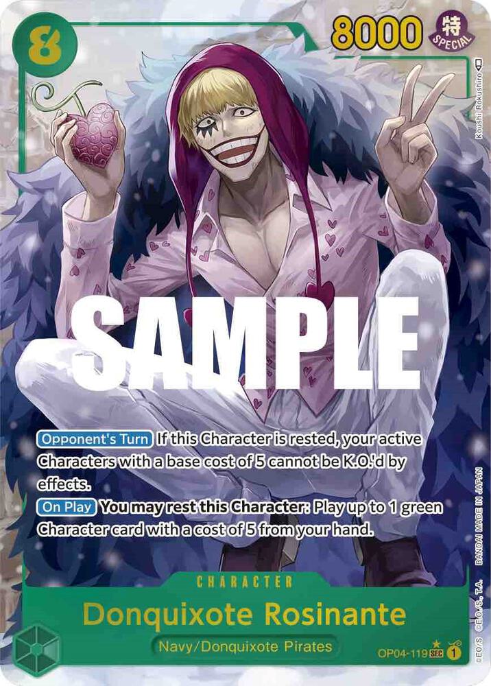 Donquixote Rosinante OP04-119 (Kingdoms of Intrigue)  - Alternate Art Foil | Good Games North