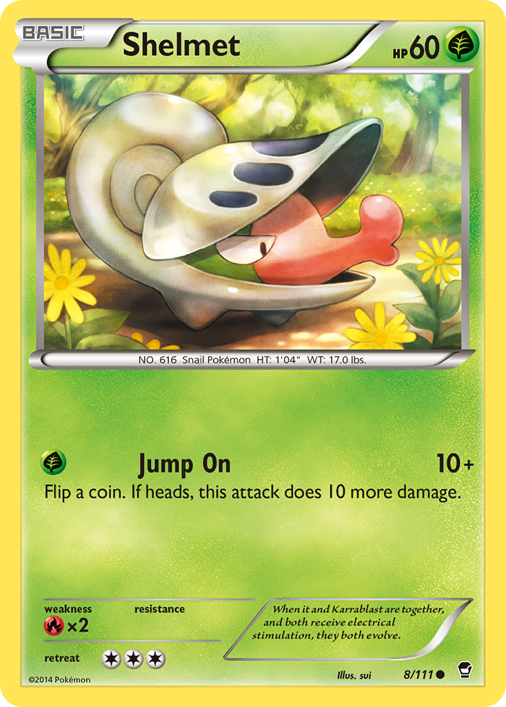 Shelmet (8/111) [XY: Furious Fists] | Good Games North
