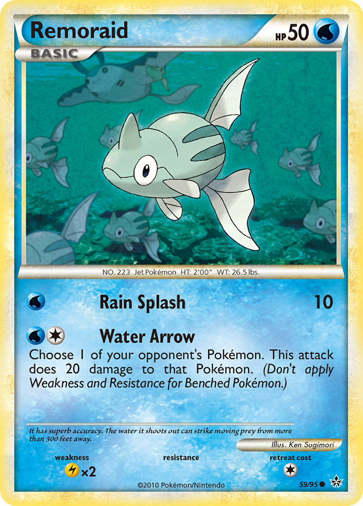 Remoraid (59/95) [HeartGold & SoulSilver: Unleashed] | Good Games North