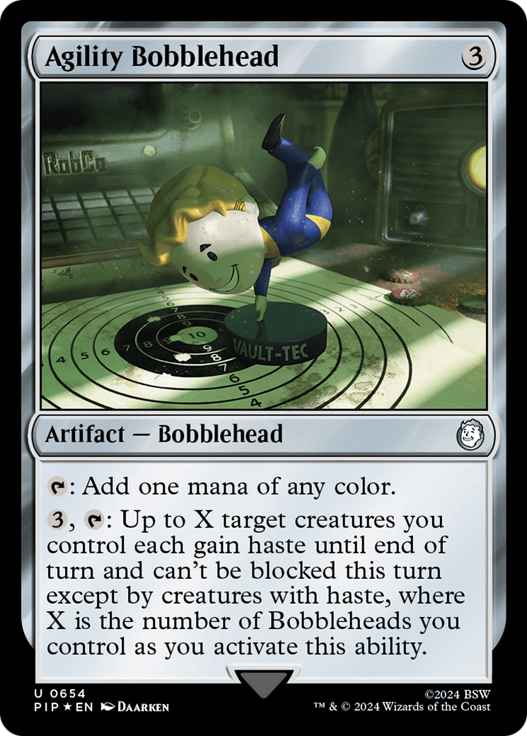 Agility Bobblehead (Surge Foil) [Fallout] | Good Games North