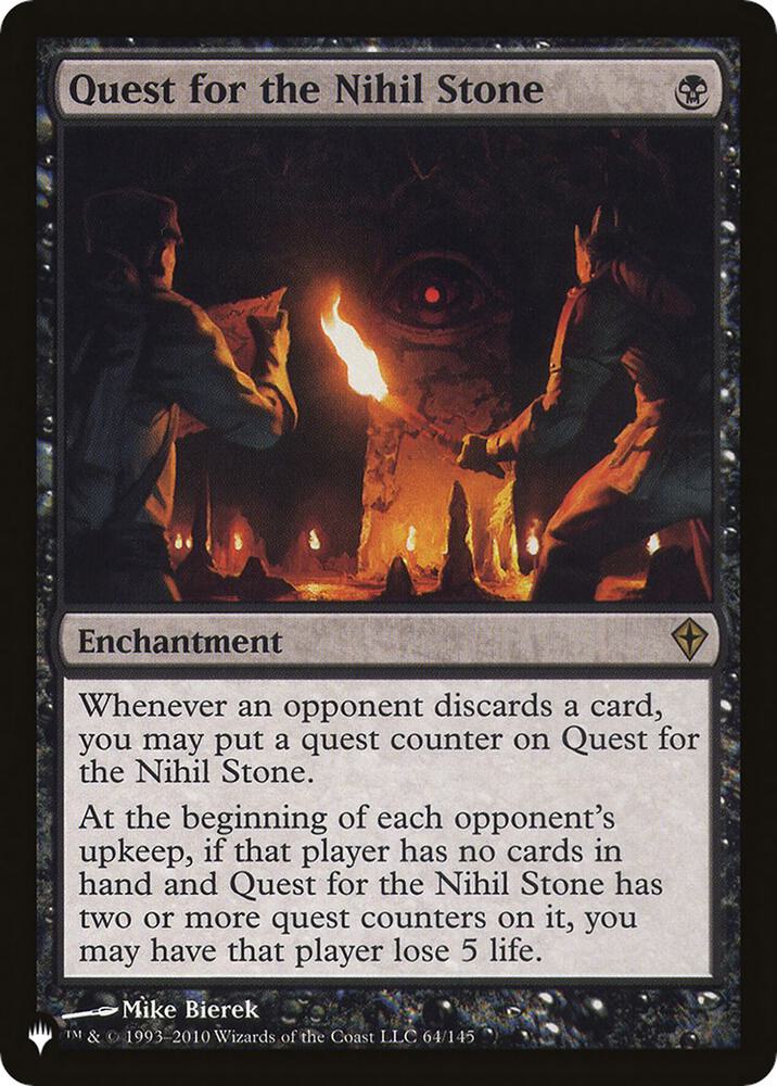 Quest for the Nihil Stone (The List Reprints)  | Good Games North