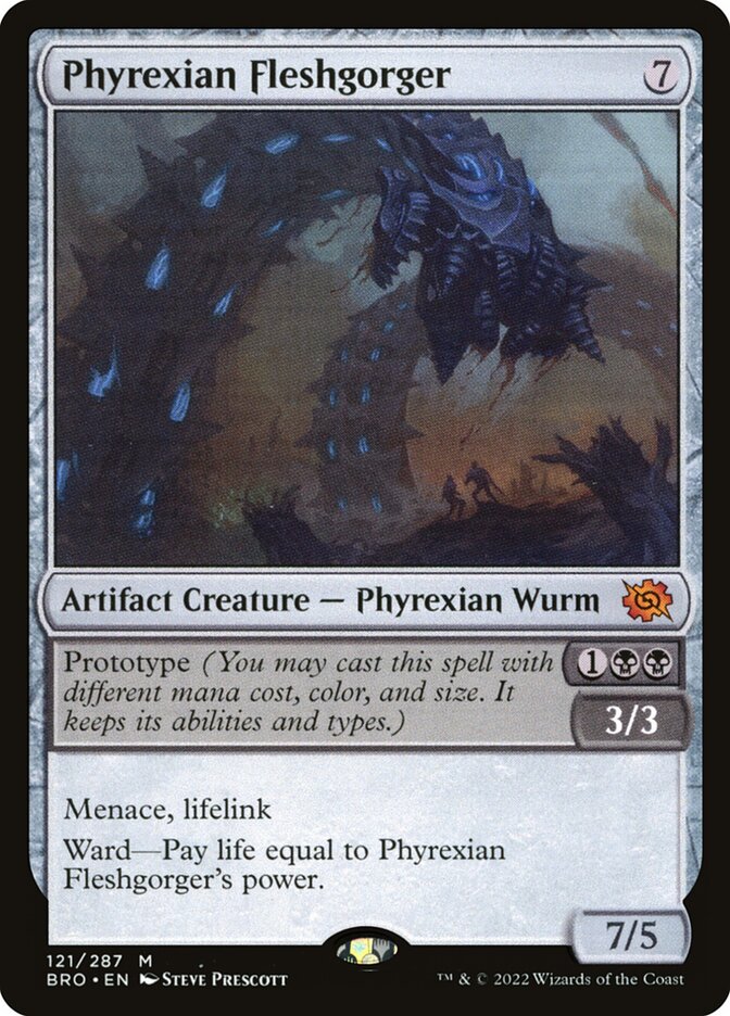 Phyrexian Fleshgorger (The Brothers' War)  - Foil | Good Games North