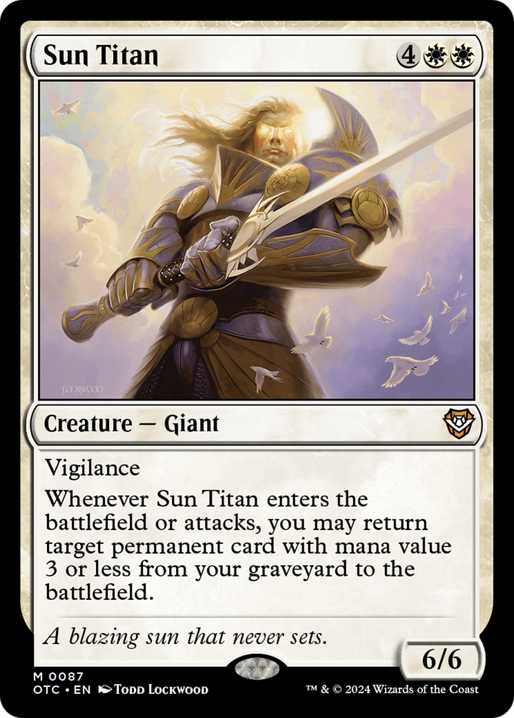 Sun Titan [Outlaws of Thunder Junction Commander] | Good Games North