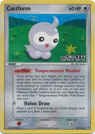 Castform (34/113) (Stamped) [EX: Delta Species] | Good Games North
