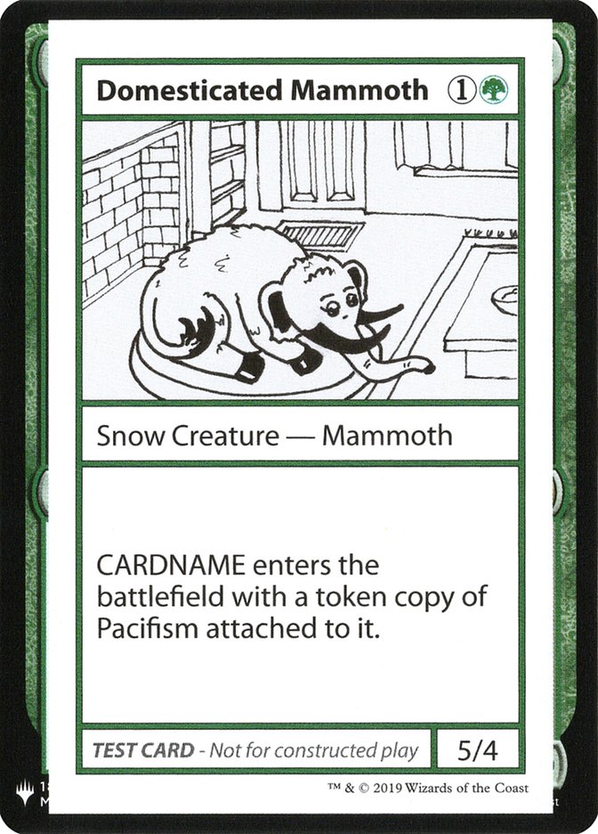 Domesticated Mammoth [Mystery Booster Playtest Cards] | Good Games North