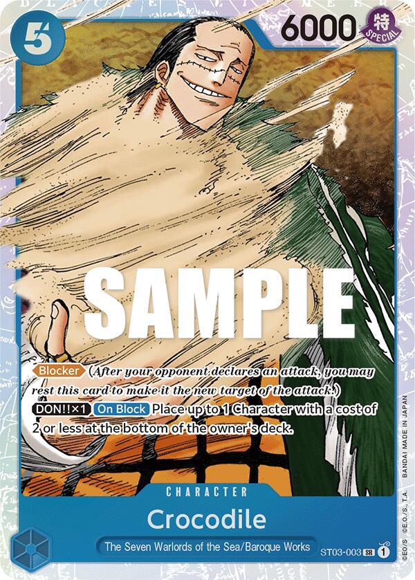 Crocodile ST03-003 (Starter Deck 3: The Seven Warlords of The Sea)  - Foil | Good Games North