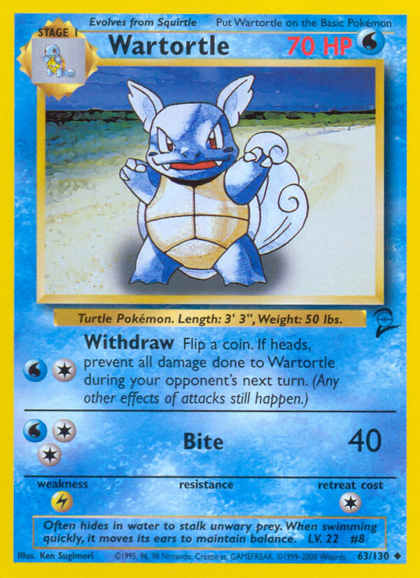 Wartortle (63/130) [Base Set 2] | Good Games North