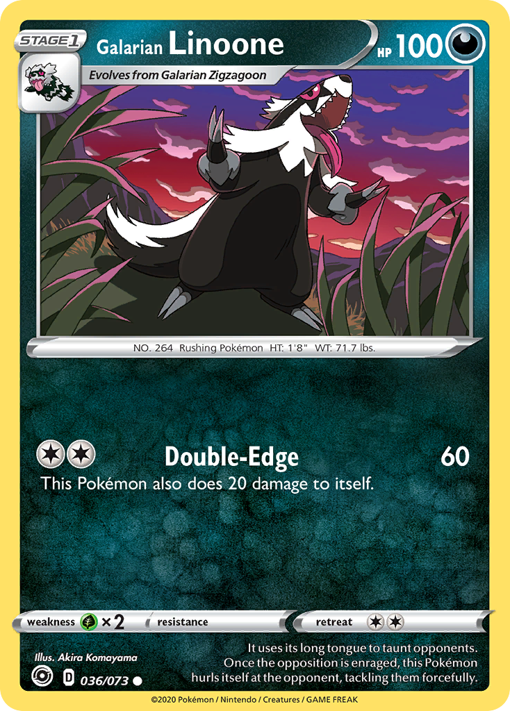 Galarian Linoone (036/073) [Sword & Shield: Champion's Path] | Good Games North