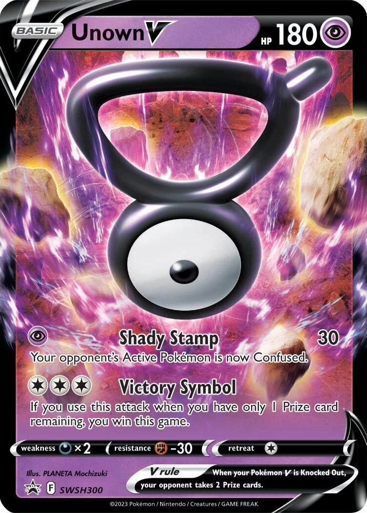 Unown V (SWSH300) [Sword & Shield: Black Star Promos] | Good Games North