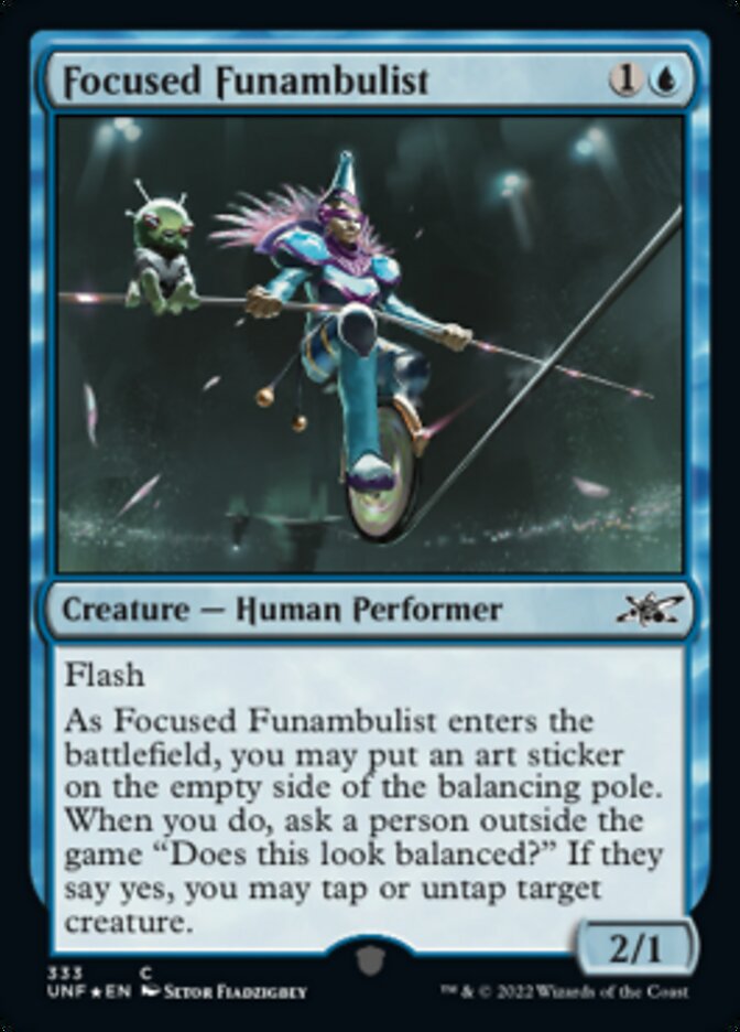 Focused Funambulist (Galaxy Foil) [Unfinity] | Good Games North