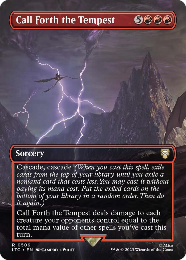 Call Forth the Tempest (Borderless) [The Lord of the Rings: Tales of Middle-Earth Commander] | Good Games North