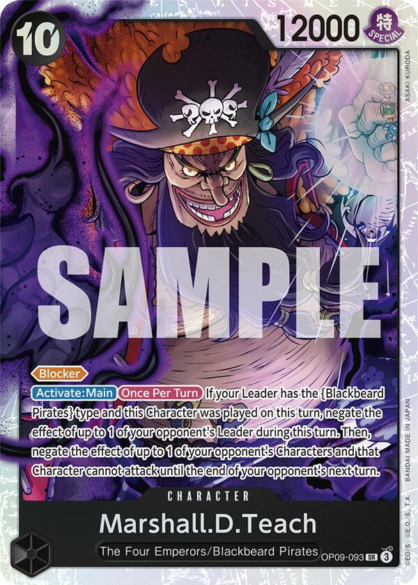 Marshall.D.Teach OP09-093 (Emperors in the New World)  - Foil | Good Games North