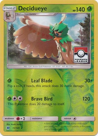 Decidueye (11/149) (League Promo) [Sun & Moon: Base Set] | Good Games North
