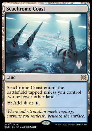 Seachrome Coast (Promo Pack) [Phyrexia: All Will Be One Promos] | Good Games North