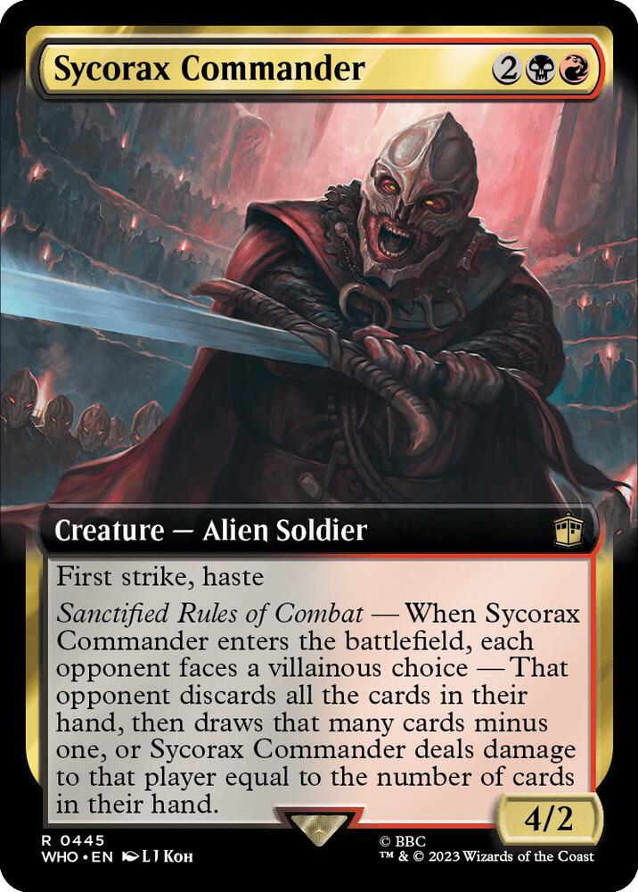 Sycorax Commander Extended Art (Universes Beyond: Doctor Who)  - Foil | Good Games North