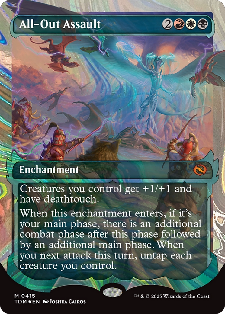All-Out Assault (Showcase) (Halo Foil) [Tarkir: Dragonstorm] | Good Games North