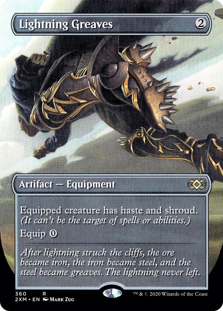 Lightning Greaves Borderless (Double Masters)  | Good Games North