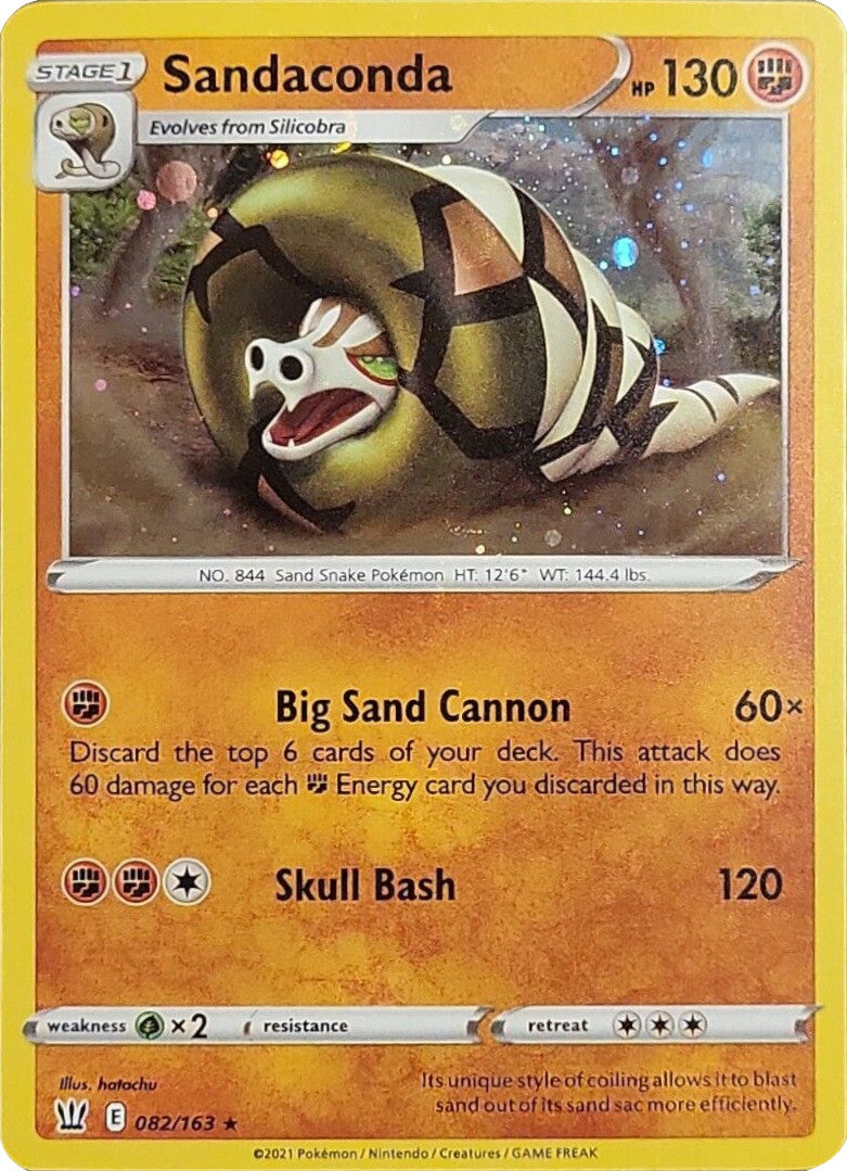 Sandaconda (082/163) (Cosmos Holo) [Sword & Shield: Battle Styles] | Good Games North