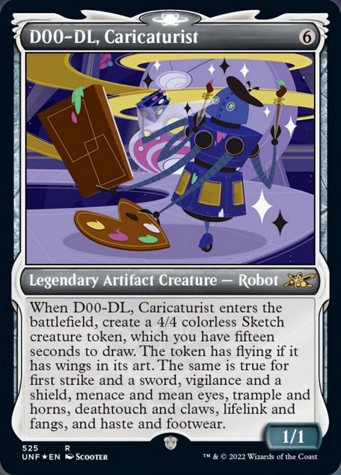 D00-DL, Caricaturist (Showcase) (Galaxy Foil) [Unfinity] | Good Games North