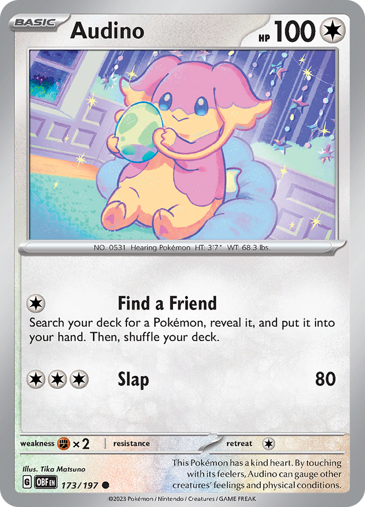 Audino (173/197) [Scarlet & Violet: Obsidian Flames] | Good Games North