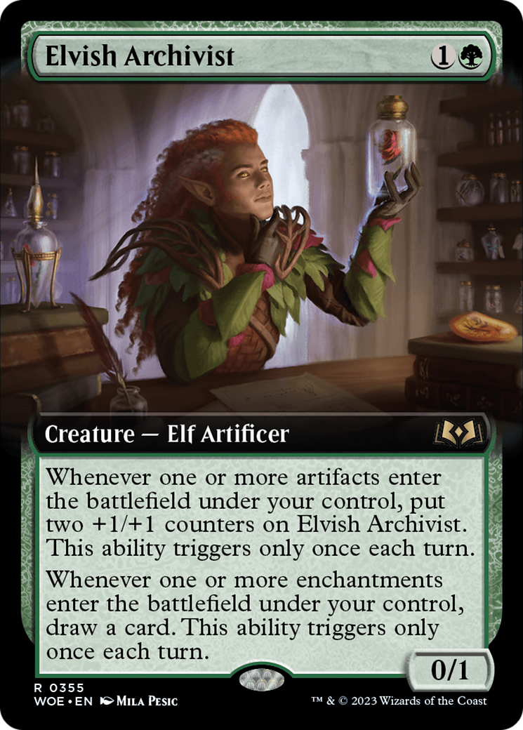 Elvish Archivist (Extended Art) [Wilds of Eldraine] | Good Games North