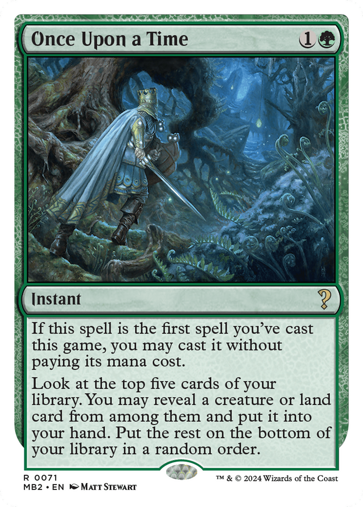 Once Upon a Time (White Border) [Mystery Booster 2] | Good Games North