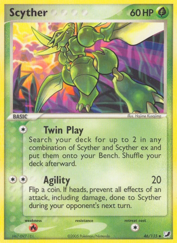 Scyther (46/115) [EX: Unseen Forces] | Good Games North
