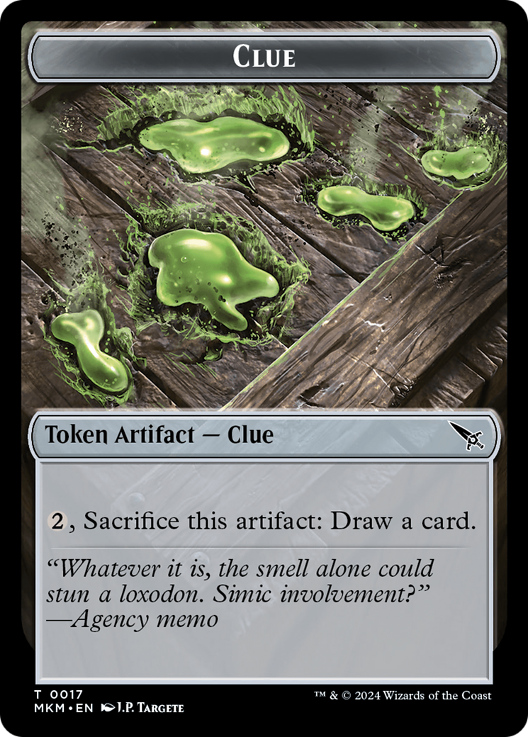 Clue (0017) // A 0044 Double-Sided Token [Murders at Karlov Manor Tokens] | Good Games North