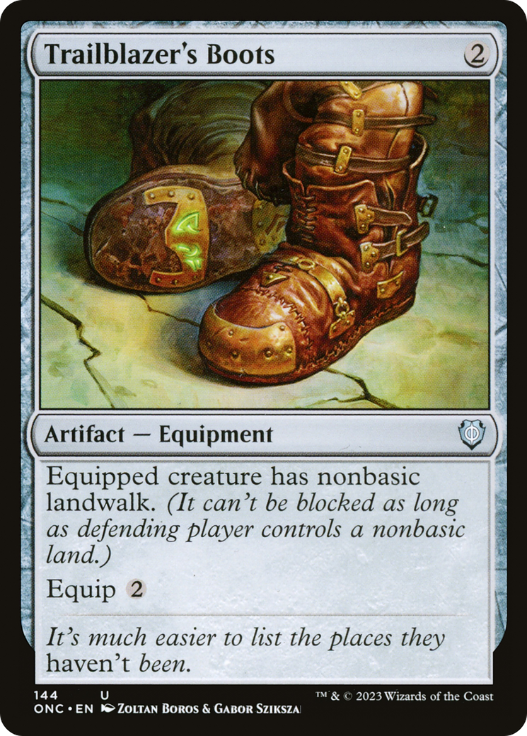 Trailblazer's Boots [Phyrexia: All Will Be One Commander] | Good Games North